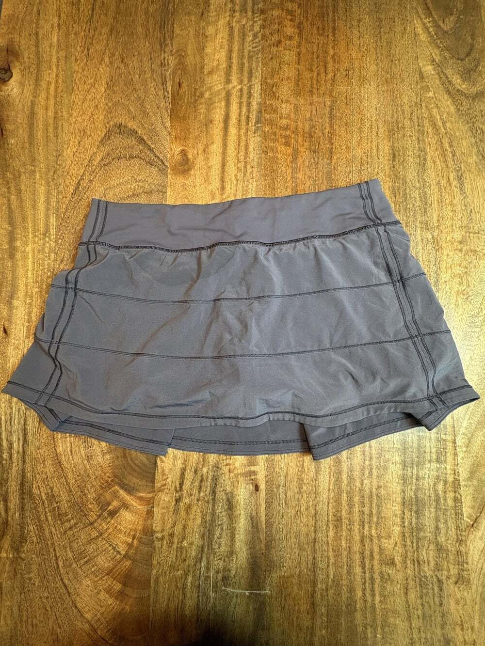 Lululemon Pace Rival Skirt 4-way 13Inch Womens 8 Gray Tennis Lined Running